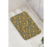 Коврик для ванной JOYARTY "апельсины и карамельные трости" противоскользящий, 52x77 см bath_419875