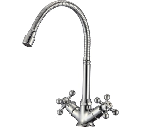 Смеситель для кухни с гибким изливом OLIVE'S girona 01435GR