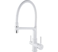 Смеситель для кухни ROSE с подключением к фильтру питьевой воды, белый R658C