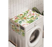 Чехол накидка для стиральной машины с рисунком AMBESONNE "акварельный новый год" 45 на 120см cwm_419877_120x45