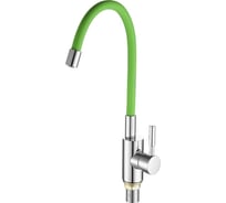 Смеситель для кухни FASHUN гайка, зеленый излив 55 см, ф40, A4053+B05