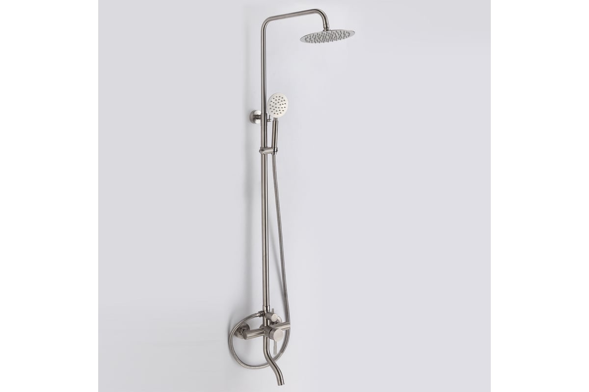 Душевая стойка со смесителем для ванны OLIVE'S balear нержавеющая сталь ...