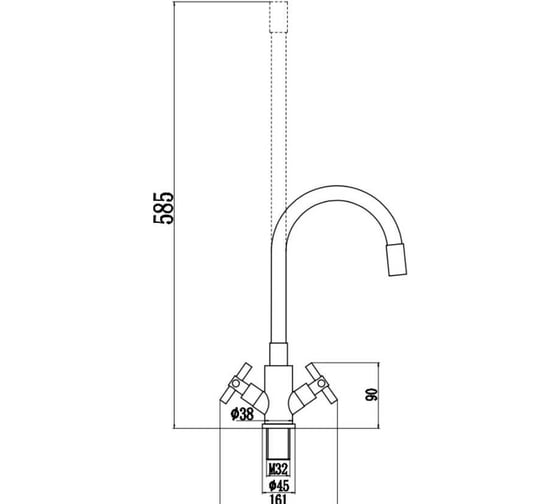 Смеситель для мойки Fmark FS8442H-04
