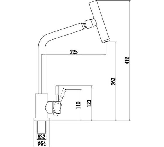 Смеситель для кухонной мойки Fmark FS26329