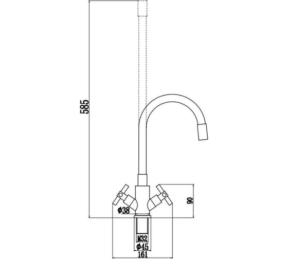 Смеситель для мойки Fmark FS8442H-01
