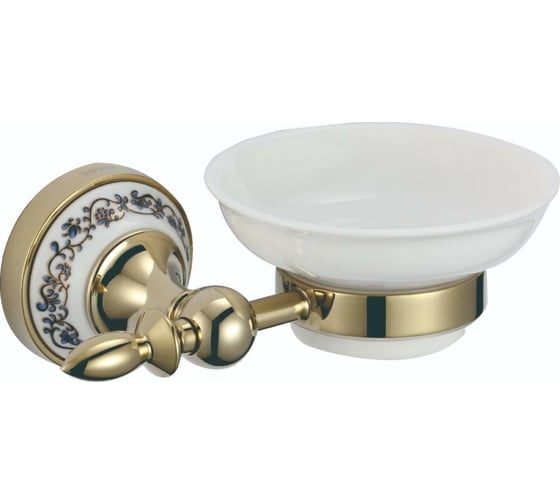 Керамическая мыльница Savol с настенным держателем S-06859B