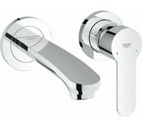 Смеситель для раковины на 2 отверстия Grohe Eurostyle Cosmopolitan настенный 19571002