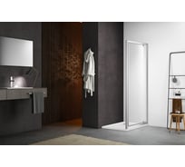 Душевая дверь Aquatek AQ NAA 6211-100 распашная, 1000x2000 мм, профиль хром, прозрачное стекло 00000124166