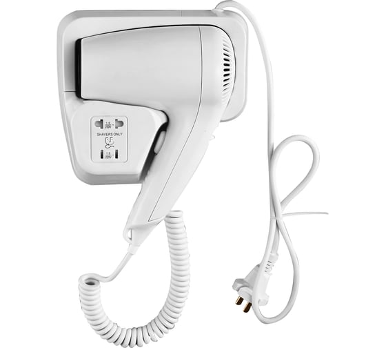 Настенный фен Savol 1000Вт с розеткой 220W S-CF8629