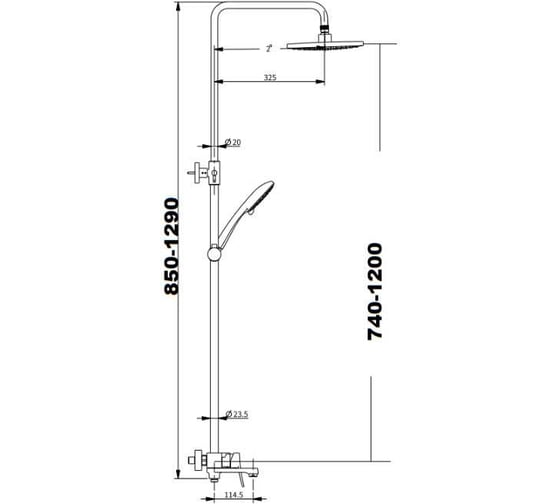 Душевая система Savol SK-H3401