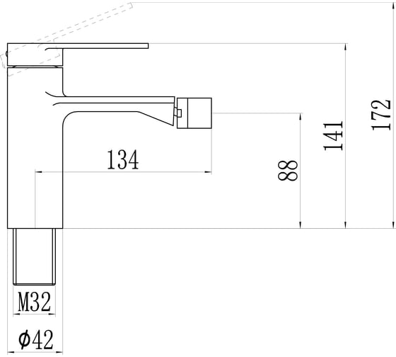 Смеситель для биде Savol S-601860H 24428