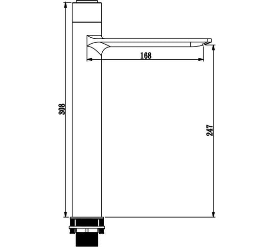 Смеситель для раковины Savol матовое золото S-601810LB