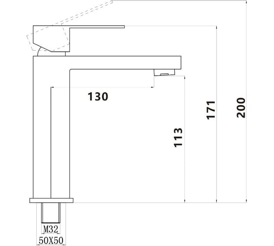 Смеситель для умывальника Savol S-SUS1003 24648