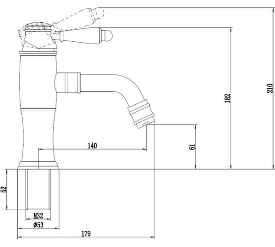 Смеситель для умывальника Savol S-006611C