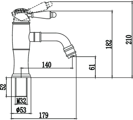 Смеситель для раковины Savol S-006611H