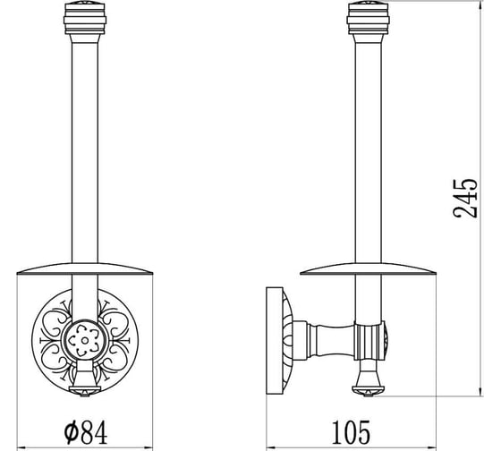 Держатель для туалетной бумаги Savol S-005852-1A 24312