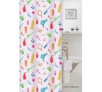 Штора для ванной Zalel Фотопринт 180*200 Difference YX-2412 без колец 524838