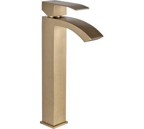 Смеситель для умывальника FASHUN высокий, бронза, PVD покрытие сталь SUS304 A51218-21