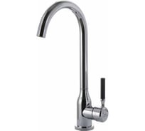 Смеситель для кухни FASHUN высокий, нерж. SUS304, ф. 35, ручка чёрный A54022