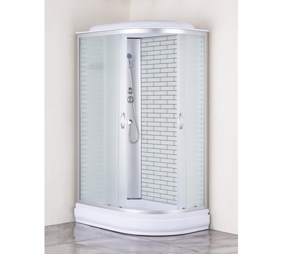 Душевая кабина Loranto 120x80x215 см, поддон, стекло 4 мм, профиль хром cs-66120-20l fw 120 00078794