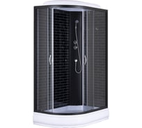 Душевая кабина Loranto 120x80x215 см, поддон, стекло 4 мм, профиль черный cs-66120-20r gb 120 00078796