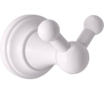 Настенный двойной крючок RavSlezak белый MKA0102B