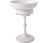 Мыльница RavSlezak фаянсовая, настольная с подставкой, белый MKA0301B