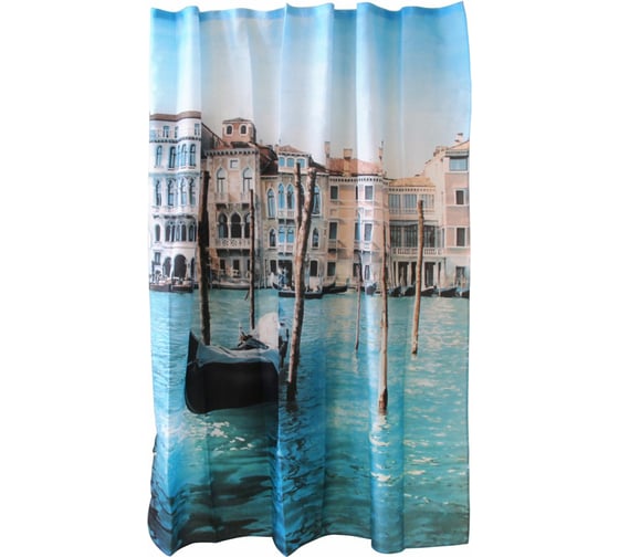 Занавеска для ванной Рыжий кот Curtain-Venice Венеция размер 180х180 см 000873 1