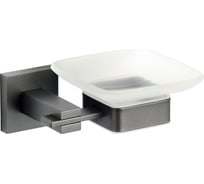 Мыльница Savol стеклянная с настенным держателем, графит s-06559q 23991