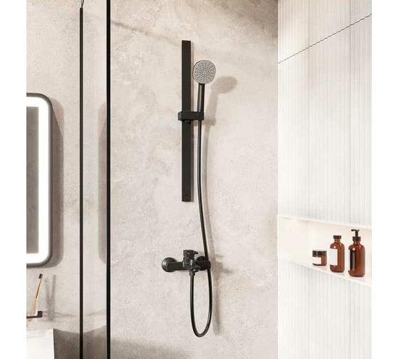 Стойка для душа IDDIS Optima home черная, матовая OPH70B0i17
