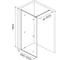 Душевая перегородка IDDIS Slide walk in матовый белый 100x195 slide SLI8WS0i23 8
