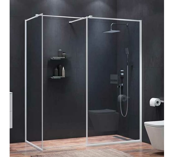 Душевая перегородка IDDIS Slide walk in матовый белый 120x195 SLI8WS2i23