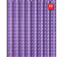 Занавеска FASHUN 3D Peva/Полиэтилен 180cm/200cm фиолетовый A8751