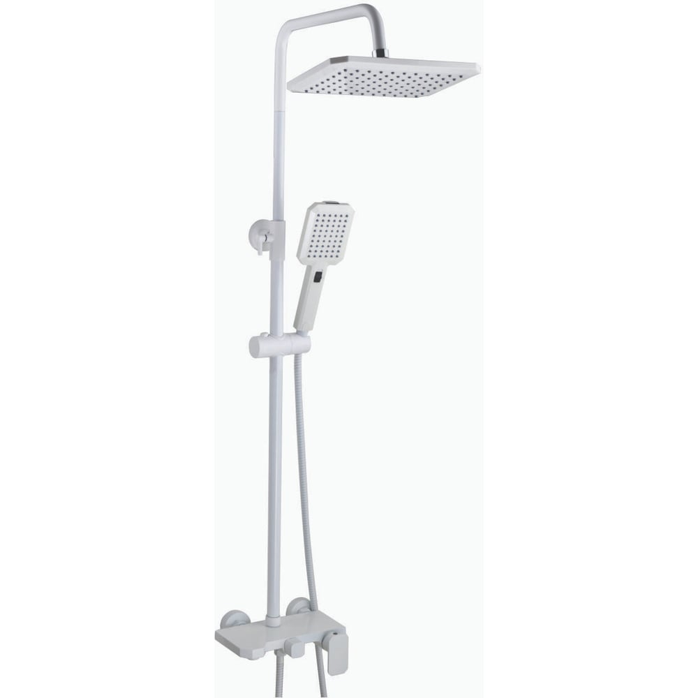 Душевая стойка FASHUN SUS304, белая, шланг 150 мм, с лейкой ...