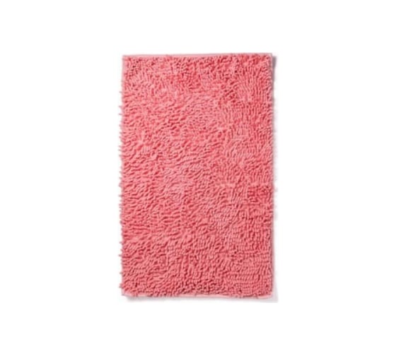 Коврик для ванной комнаты "Макароны" 70x140 см розовый AquaDomer Pink70140