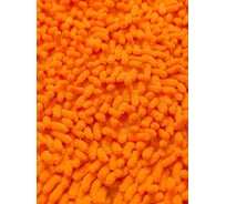 Коврик для ванной комнаты "Макароны", 70x140 см оранжевый AquaDomer Orange70140