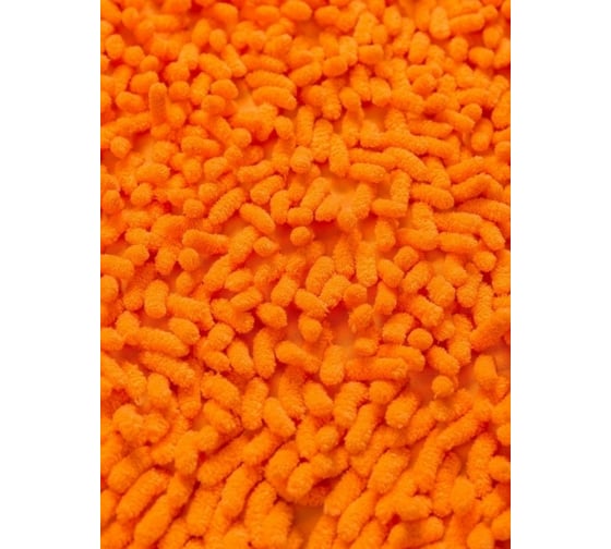 Коврик для ванной комнаты "Макароны", 70x140 см оранжевый AquaDomer Orange70140
