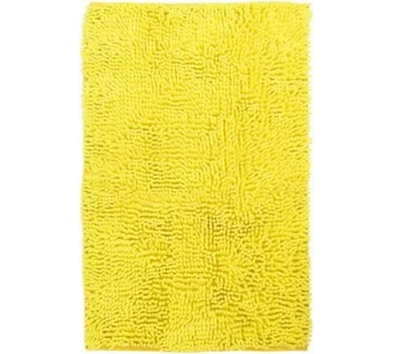 Коврик для ванной комнаты AquaDomer "Макароны", 80x120 см желтый Yellow80120 1