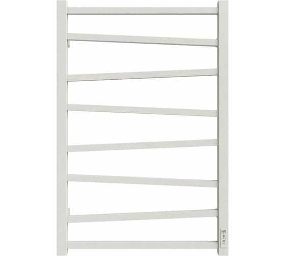 Электрический полотенцесушитель GROIS с/т zigzag gr-103 500/800 п8 ral9016 белый матовый диммер справа GR-103 50/80 П8 9016 R
