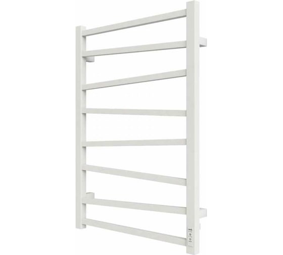 Электрический полотенцесушитель GROIS с/т zigzag gr-103 500/800 п8 ral9016 белый матовый диммер справа GR-103 50/80 П8 9016 R