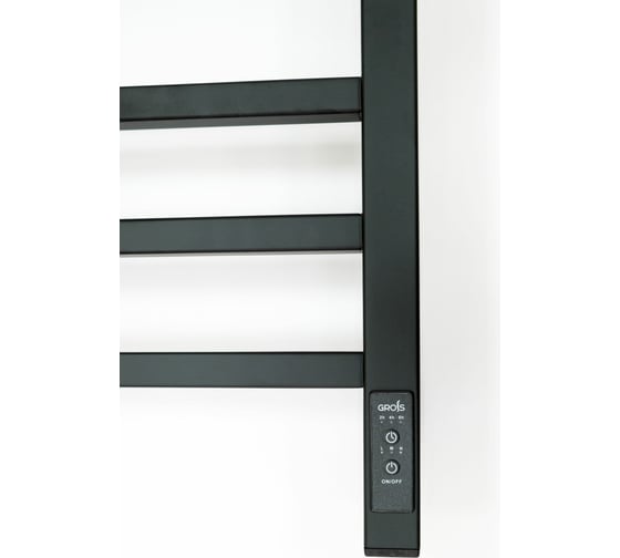 Электрический полотенцесушитель GROIS с/т alex gr-102 300/800 п8 ral9005 u черный матовый GR-102 30/80 П8 9005 U