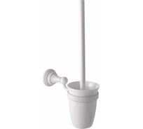 Щётка для унитаза с настенным держателем RavSlezak (фаянсовый стакан), белый MKA0500B