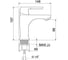 Смеситель для умывальника РМС SL123-001F 3