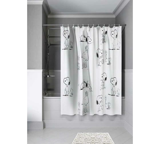 Занавеска для ванной комнаты MY SPACE SNOOPY 180x180 Polyester PR180180002 1