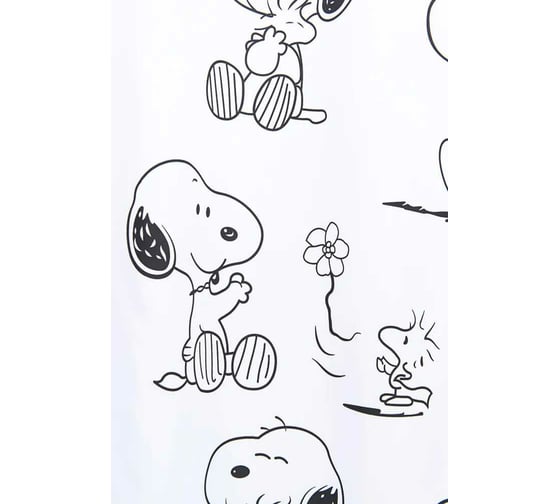 Занавеска для ванной комнаты MY SPACE SNOOPY 180x180 Polyester PR180180002