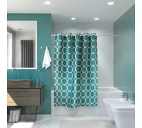 Занавеска для ванной комнаты MY SPACE Loft Аквамарин 180x240 cm Полиэстер PR1802400038