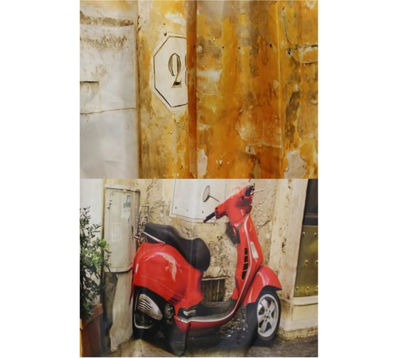 Занавеска для ванной комнаты MY SPACE Moto 200x240 Polyester PR200240037