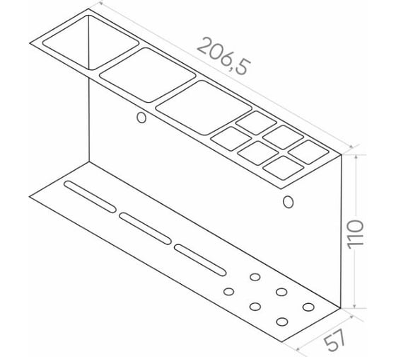 Стакан для зубных щеток MY SPACE черный муар RACK26-11B