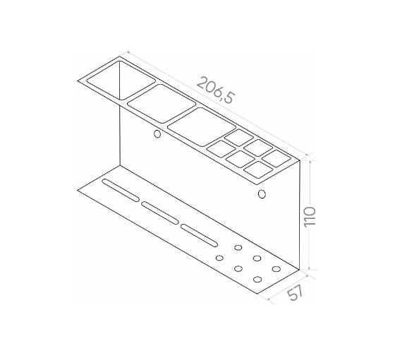 Стакан для зубных щеток MY SPACE белый матовый RACK26-11WM