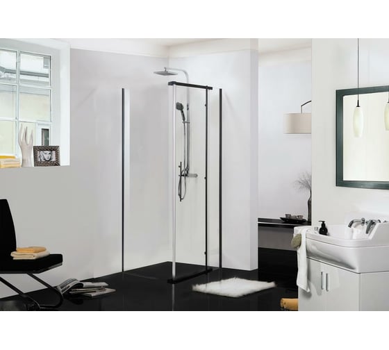 Душевой уголок Bravat Blackline 900x900x1950 BS090.3113A 00258929